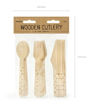 Wooden Cutlery Stars